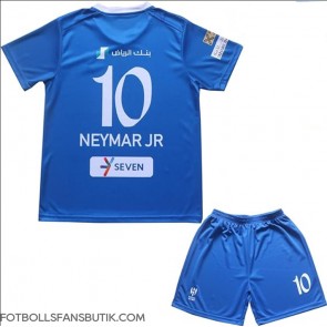 Al-Hilal Neymar Jr #10 Replika Hemmatröja Barn 2023-24 Kortärmad (+ Korta byxor)